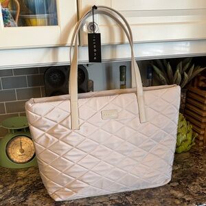 🆕 Bugatti Quilted Beige Tote Bag